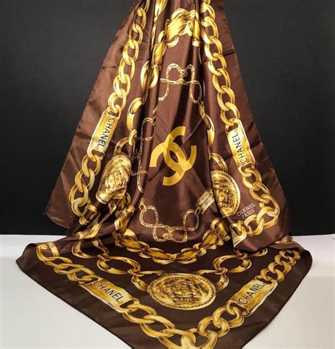 fake chanel silk scarves|chanel silk scarf vintage.